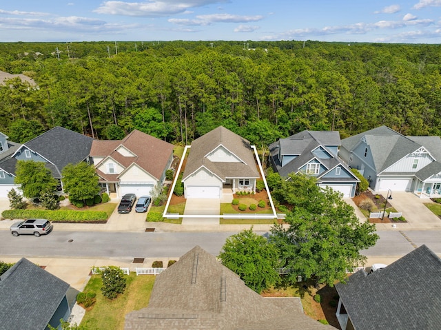 180 Blakely Drew Blvd, Santa Rosa Beach, FL 32459 - aerial view of residential area featuring a heavily wooded area