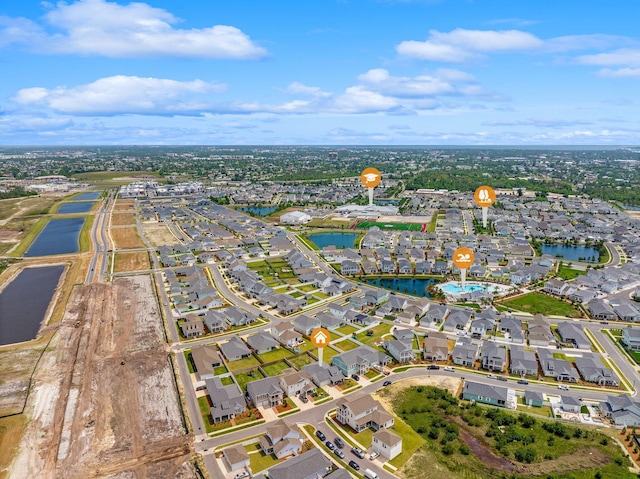 2108 Royal Tern St, Panama City, FL 32405 - aerial view featuring a water view and a residential view