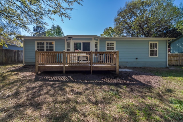 511 Oak Ave, Niceville, FL 32578 - rear view of house featuring a deck and crawl space