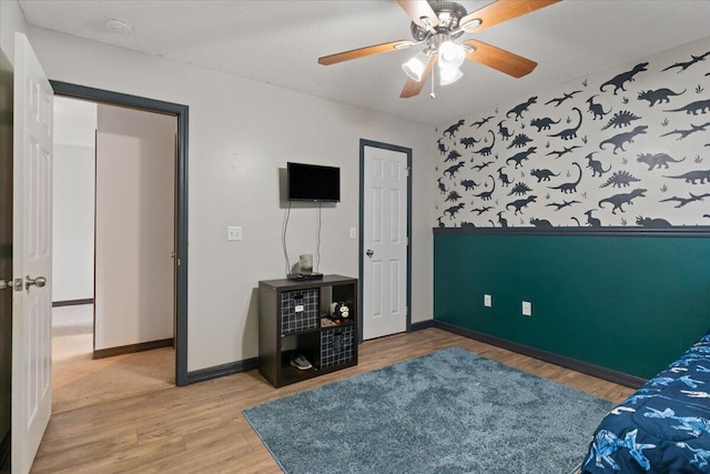 291 Dahlquist Dr, Crestview, FL 32539 - bedroom with wood finished floors, baseboards, and a ceiling fan