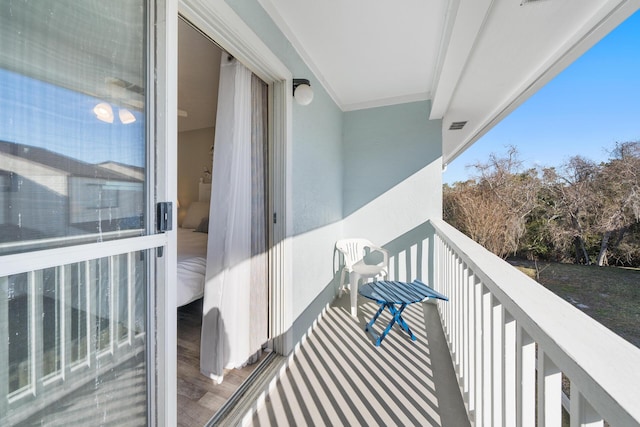 balcony with visible vents