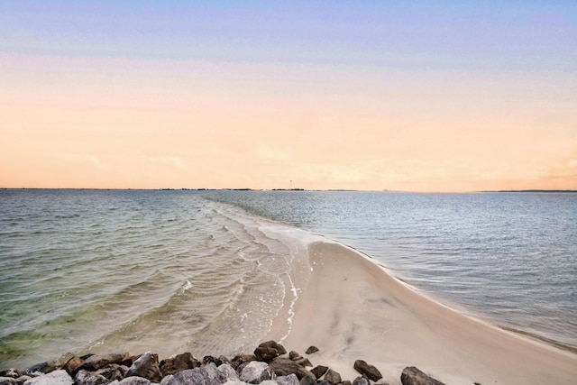 water view featuring local beach
