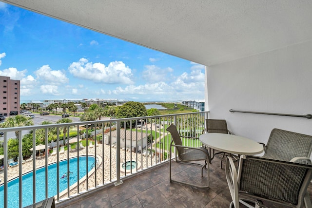 502 Gulf Shore Dr Unit 413, Destin, FL 32541 - balcony featuring view of pool