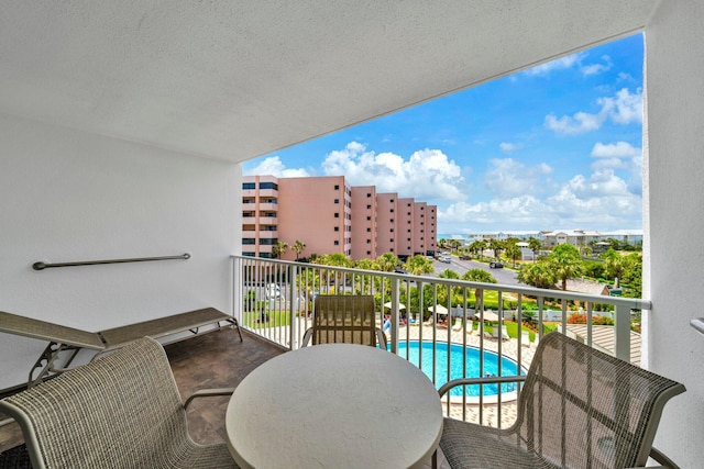 502 Gulf Shore Dr Unit 413, Destin, FL 32541 - balcony featuring view of pool