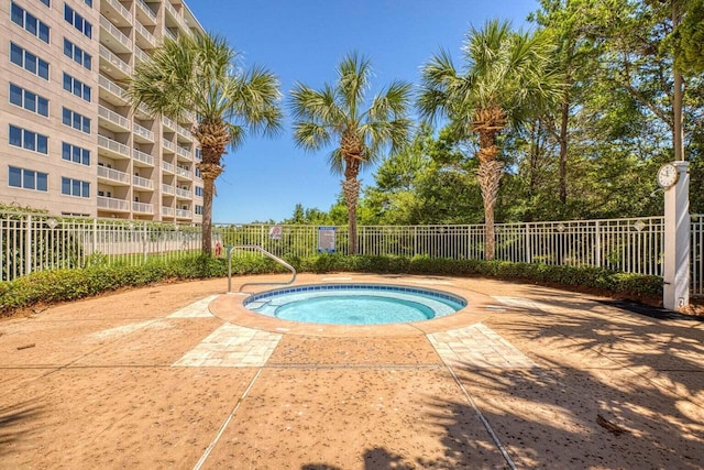 515 Topsl Beach Blvd # 106, Miramar Beach, FL 32550 - view of pool with a hot tub and fence
