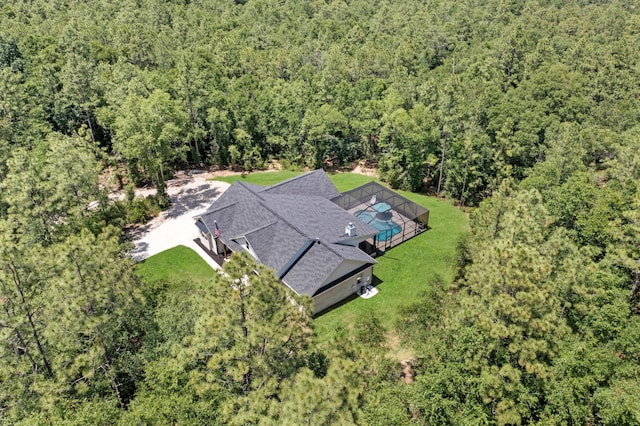 5881 Stacy Ln, Crestview, FL 32536 - aerial view of property and surrounding area featuring a forest