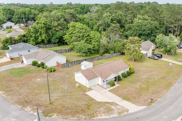 15 Flora Cv, Crestview, FL 32539 - aerial perspective of suburban area with a forest