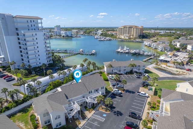 775 Gulf Shore Dr Unit 9222, Destin, FL 32541 - drone / aerial view of a nearby body of water and a marina