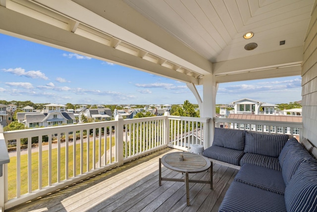 17 Compass Point Way, Watersound, FL 32461 - wooden deck with a residential view and outdoor lounge area