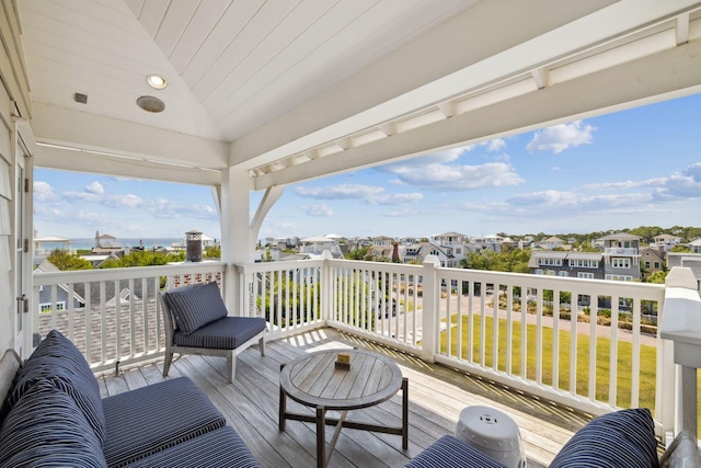 17 Compass Point Way, Watersound, FL 32461 - wooden terrace with a residential view and a lawn