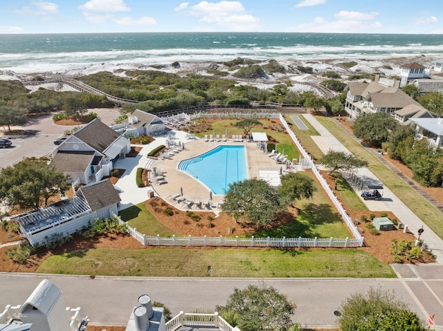17 Compass Point Way, Watersound, FL 32461 - drone / aerial view of a pool and a large body of water