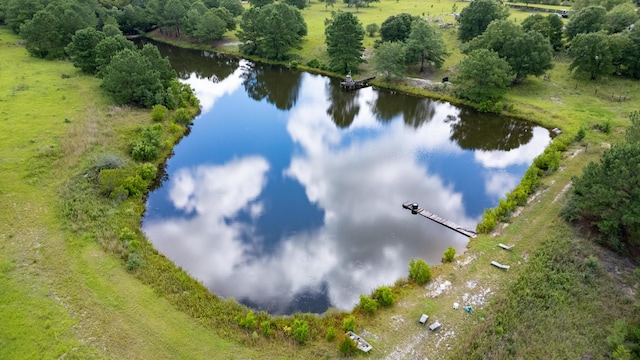 drone / aerial view of a nearby body of water