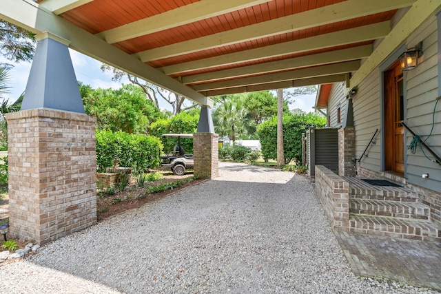 25 17th St, Apalachiacola, FL 32320 - view of patio featuring driveway