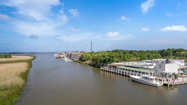 25 17th St, Apalachiacola, FL 32320 - water view with a boat dock