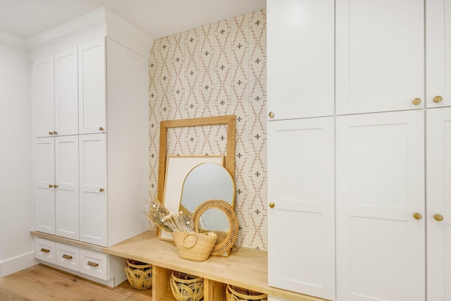 1341 Driftwood Point Rd, Santa Rosa Beach, FL 32459 - mudroom with light wood finished floors and baseboards