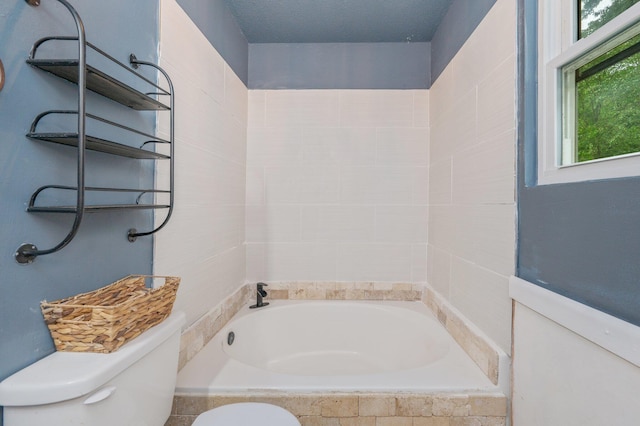124 Palmetto Dr, Crestview, FL 32539 - bathroom featuring toilet and shower / bath combination