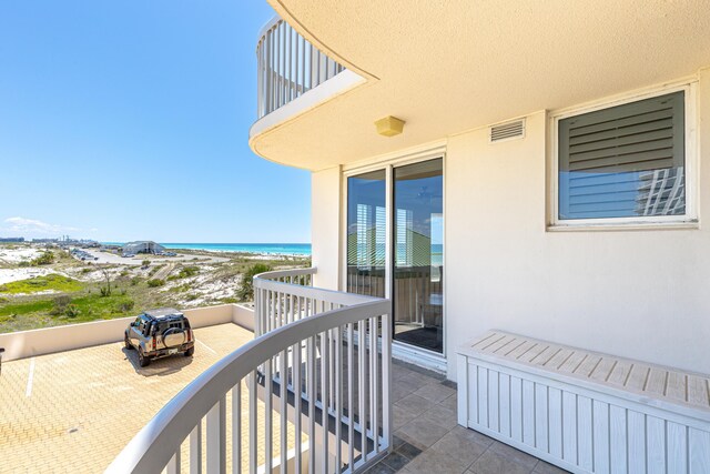 15400 Emerald Coast Pkwy Unit 301, Destin, FL 32541 - balcony featuring view of water and beach