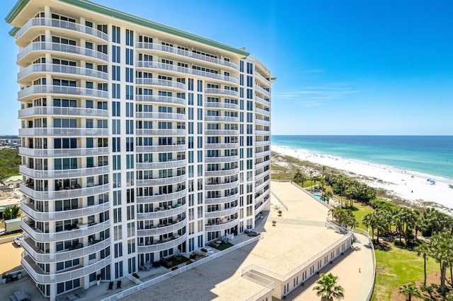 15400 Emerald Coast Pkwy Unit 301, Destin, FL 32541 - view of apartment building / complex with view of water and beach