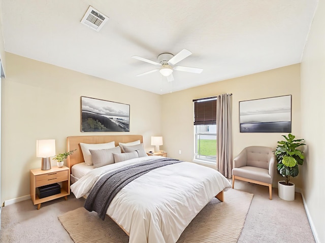 5261 Moore Loop, Crestview, FL 32536 - bedroom with light colored carpet and a ceiling fan