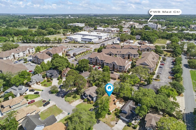 1405 Ariel Ln, Fort Walton Beach, FL 32547 - aerial view of property's location with nearby suburban area