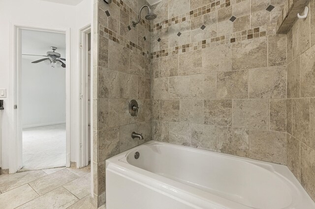 1405 Ariel Ln, Fort Walton Beach, FL 32547 - bathroom with shower / tub combination and ceiling fan
