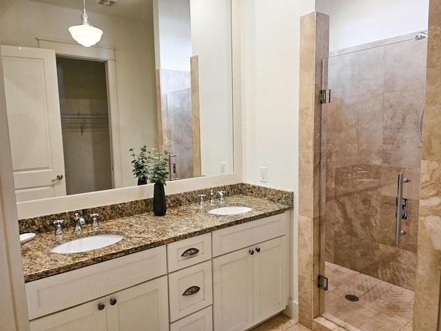 10 Gulfview Way, Santa Rosa Beach, FL 32459 - full bath featuring a shower stall and double vanity