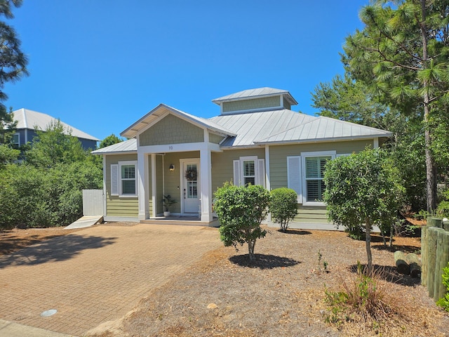 10 Gulfview Way, Santa Rosa Beach, FL 32459 - bungalow-style home featuring a standing seam roof and metal roof