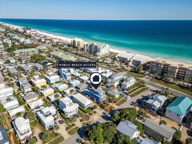 77 Mark St, Destin, FL 32541 - drone / aerial view of waterfront with a beach