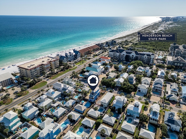 77 Mark St, Destin, FL 32541 - aerial overview of property's location featuring expansive beach