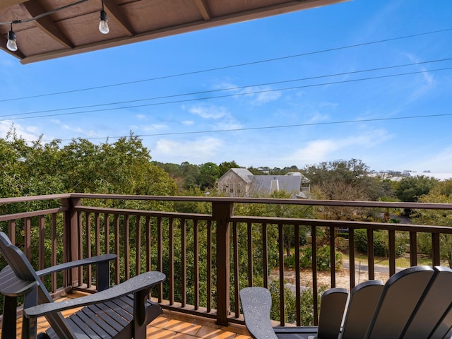 view of balcony