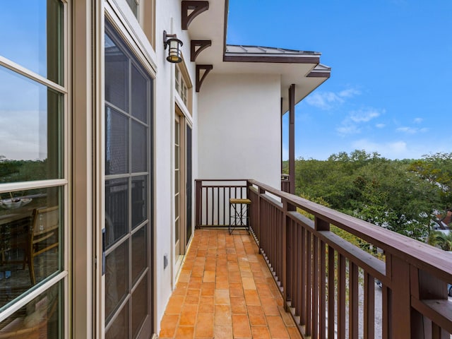 view of balcony
