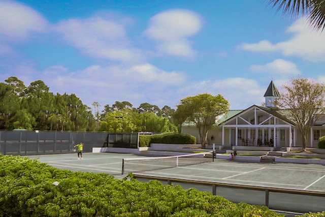 9800 Grand Sandestin Blvd Unit 5410/5412, Miramar Beach, FL 32550 - view of tennis court featuring fence