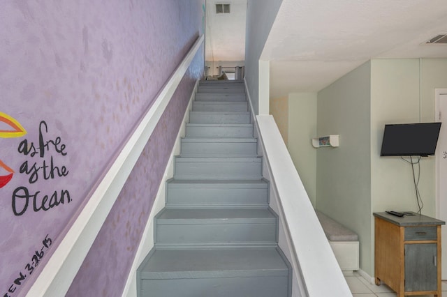 stairs with baseboards