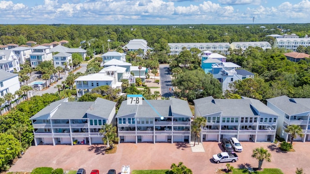 aerial view of residential area