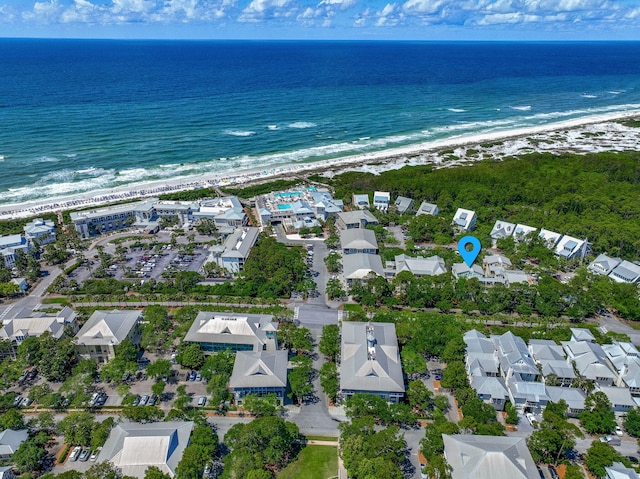 view of property location with extended coastline and nearby suburban area