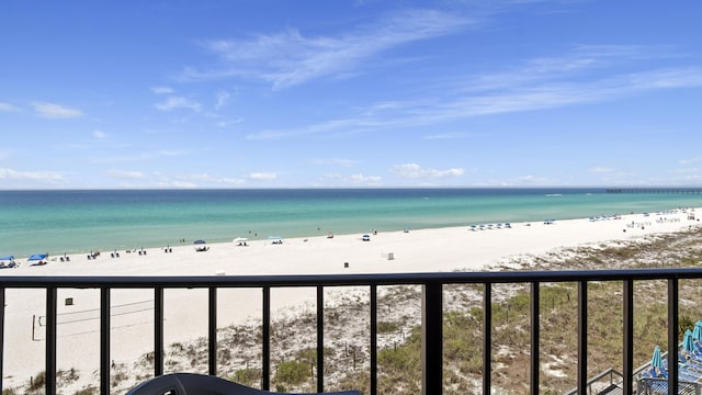 water view featuring nearby beach