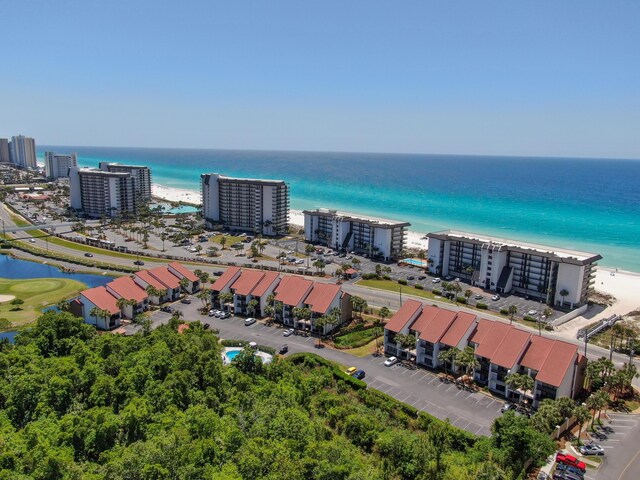 drone / aerial view of a large body of water