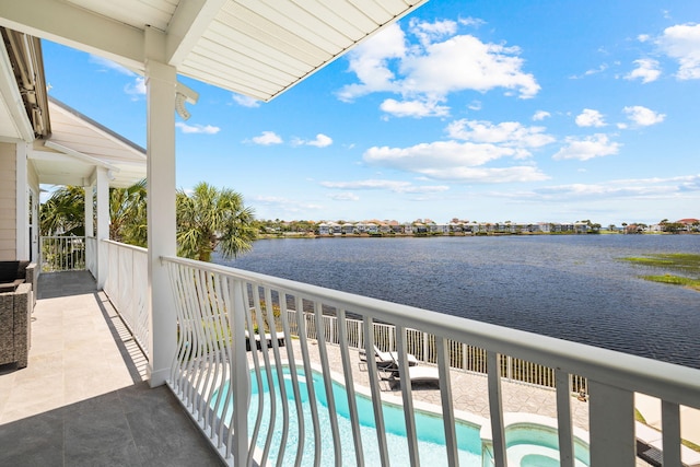 4724 Rendezvous Cv, Destin, FL 32541 - balcony with a water view and view of pool
