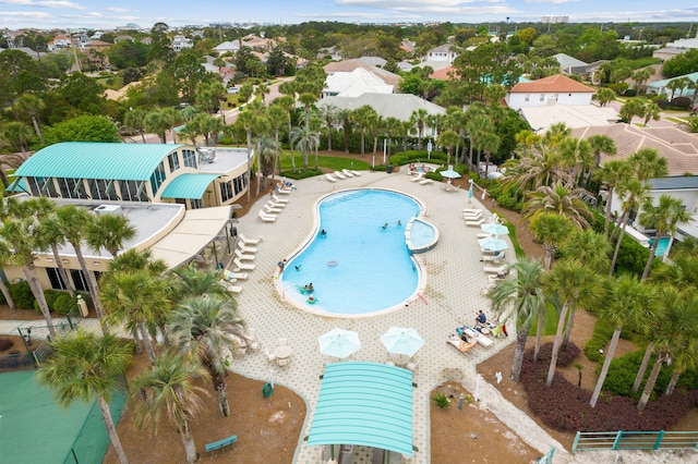 4724 Rendezvous Cv, Destin, FL 32541 - drone / aerial view of a pool