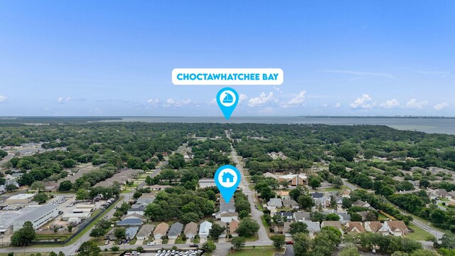 9 5th Ave, Shalimar, FL 32579 - drone / aerial view of a large body of water and a forest
