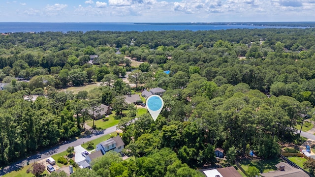829 S Turnberry Cv, Niceville, FL 32578 - drone / aerial view of a heavily wooded area and a nearby body of water