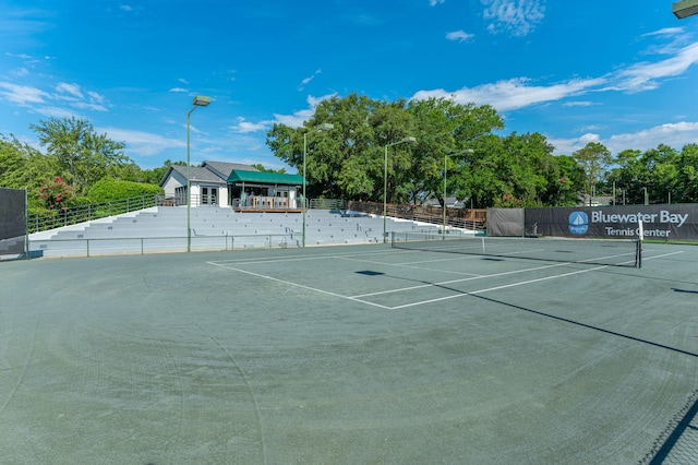 829 S Turnberry Cv, Niceville, FL 32578 - view of tennis court with fence