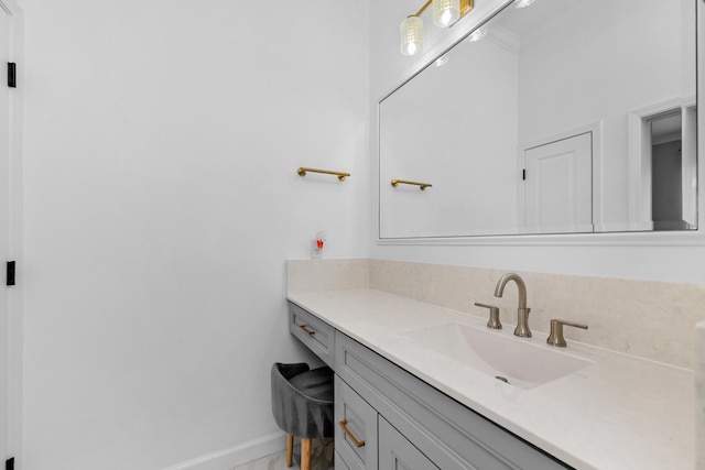 1233 Elderflower Dr, Niceville, FL 32578 - bathroom featuring baseboards and vanity