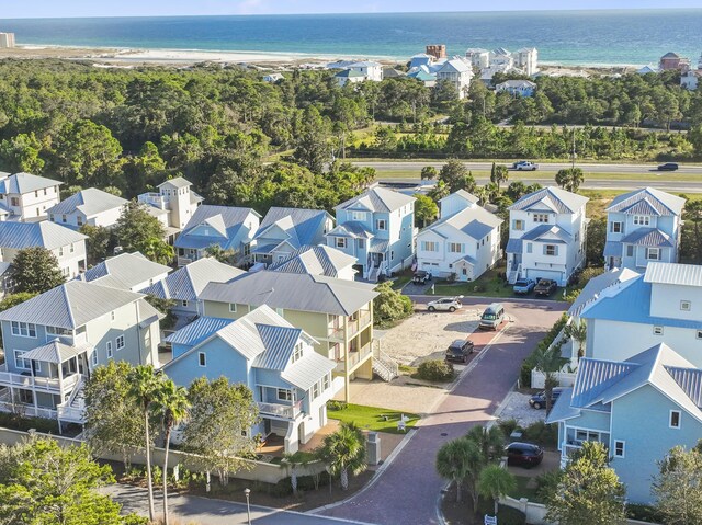 9 Inlet Heights Ln, Inlet Beach, FL 32461 - aerial perspective of suburban area with a large body of water