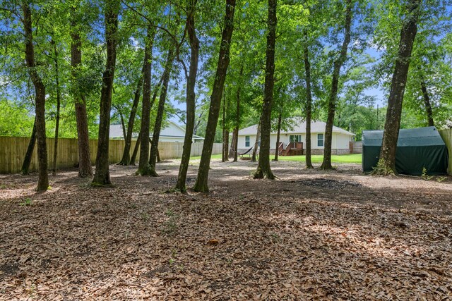 view of fenced yard
