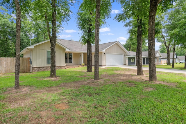 view of front of property with an attached garage and driveway