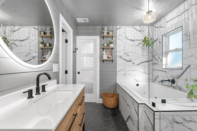 236 Little Canal Dr, Santa Rosa Beach, FL 32459 - full bath featuring vanity and tile patterned flooring