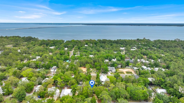 236 Little Canal Dr, Santa Rosa Beach, FL 32459 - drone / aerial view of a nearby body of water and a notable bridge