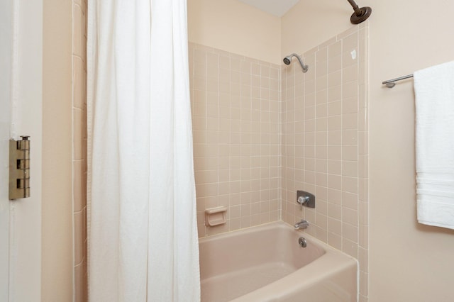 37 James Dr, Shalimar, FL 32579 - bathroom with shower / bath combo with shower curtain