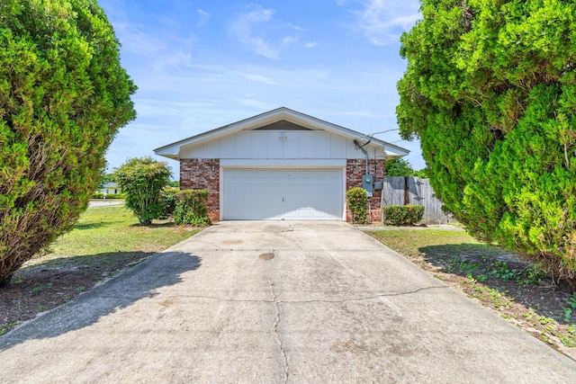 4360 Beau Terra Ln, Pensacola, FL 32514 - view of front of property with brick siding, board and batten siding, and concrete driveway